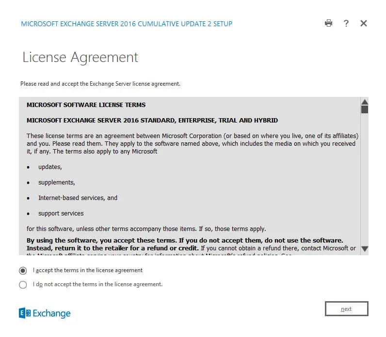 Install Exchange Server 2016 on Windows Server 2012 R2 - Step 34