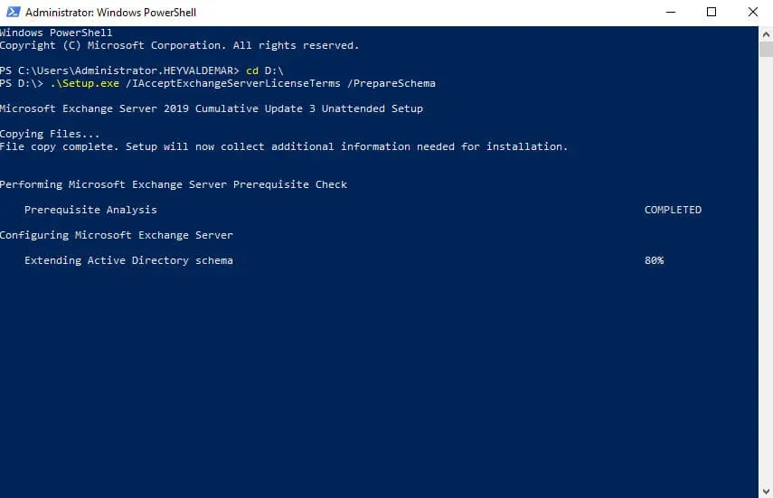 Install Exchange Server 2019 on Windows Server 2019 - Step 30