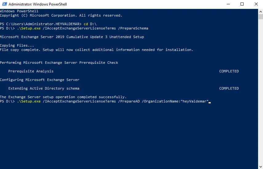 Install Exchange Server 2019 on Windows Server 2019 - Step 31