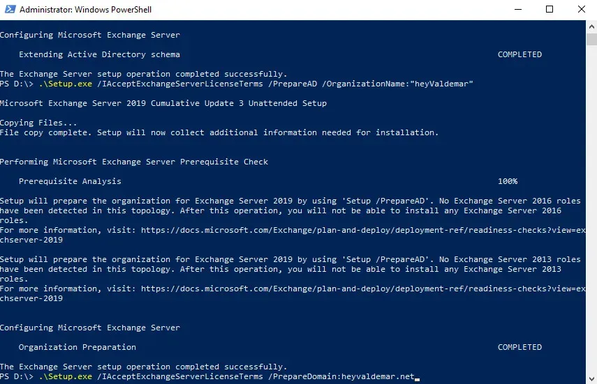 Install Exchange Server 2019 on Windows Server 2019 - Step 33