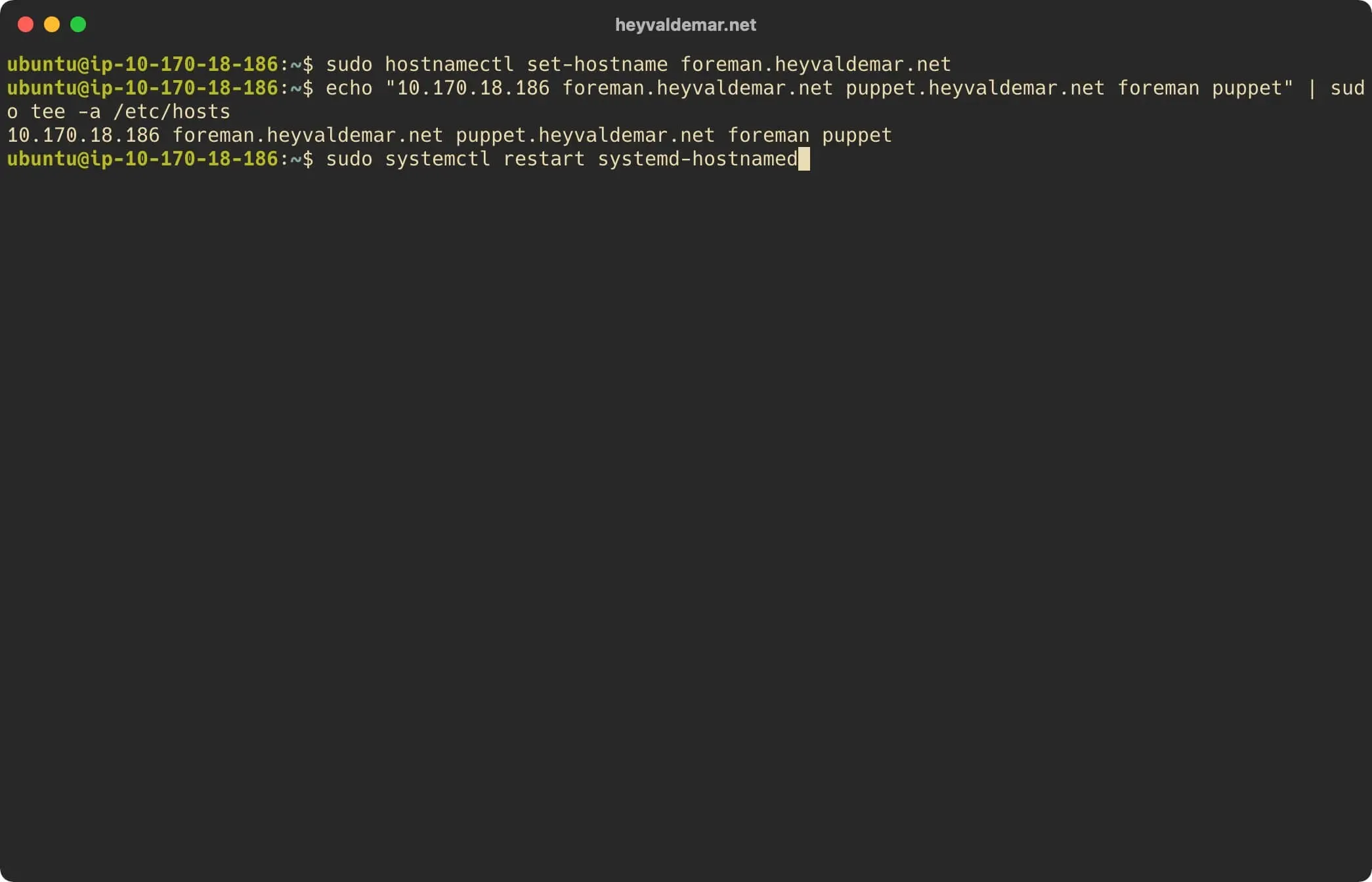 Install Foreman on Ubuntu Server - Step 3