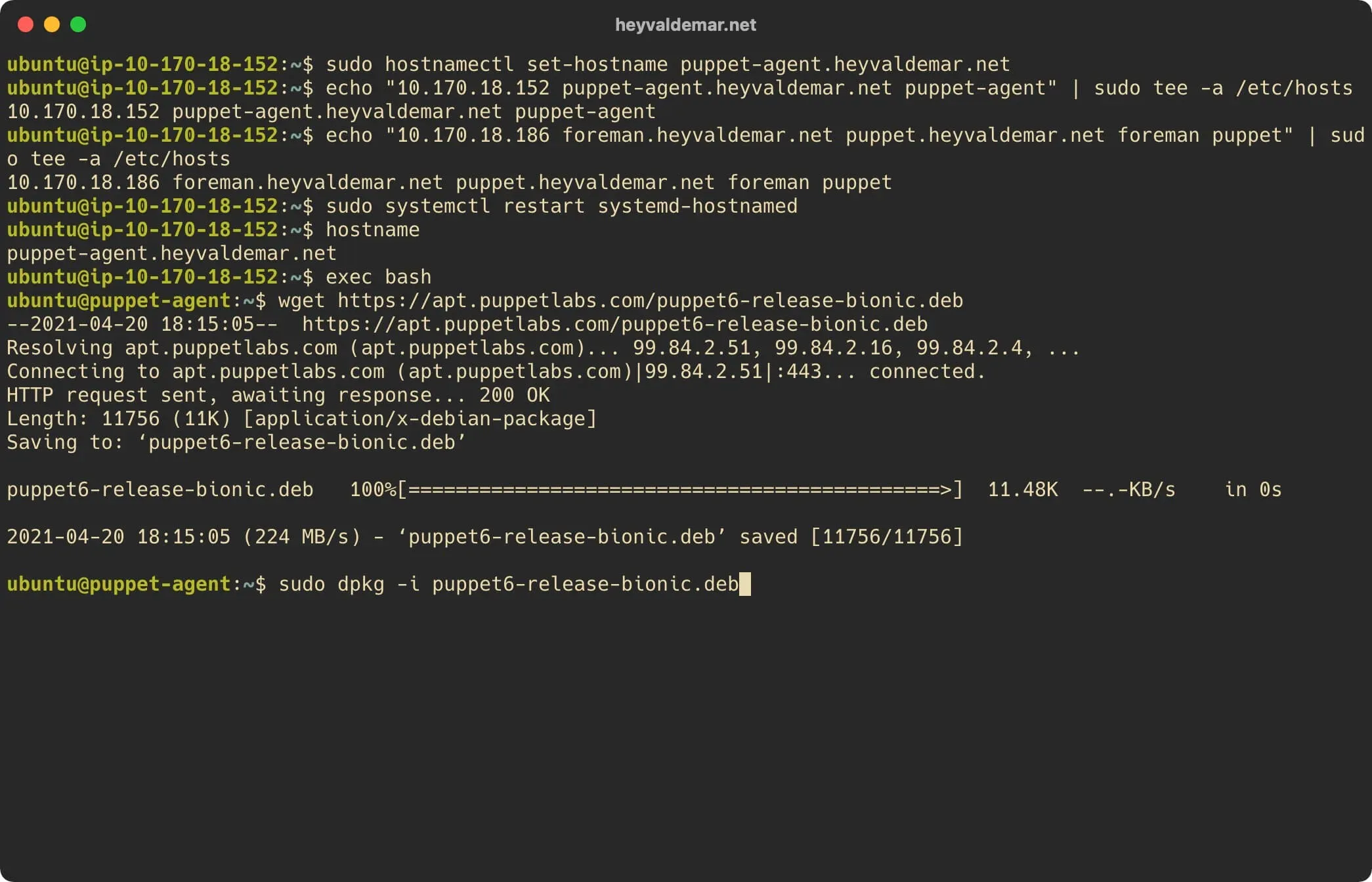 Install Foreman on Ubuntu Server - Step 36