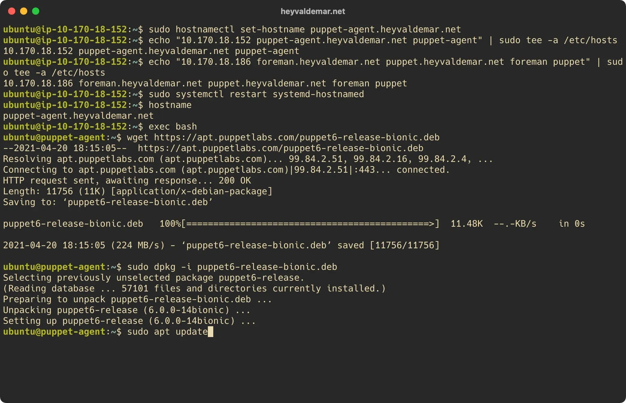 Install Foreman on Ubuntu Server - Step 37