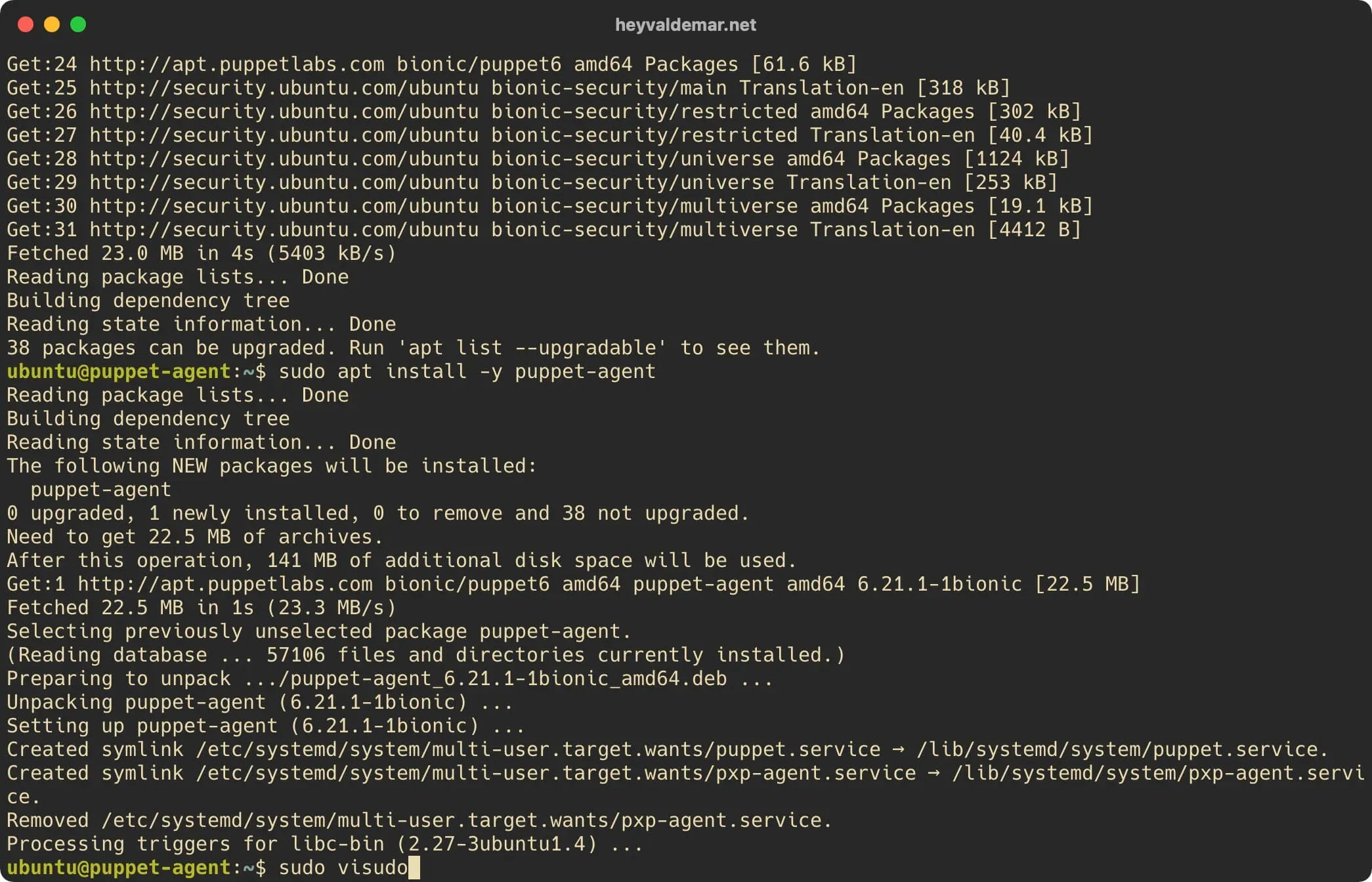 Install Foreman on Ubuntu Server - Step 39