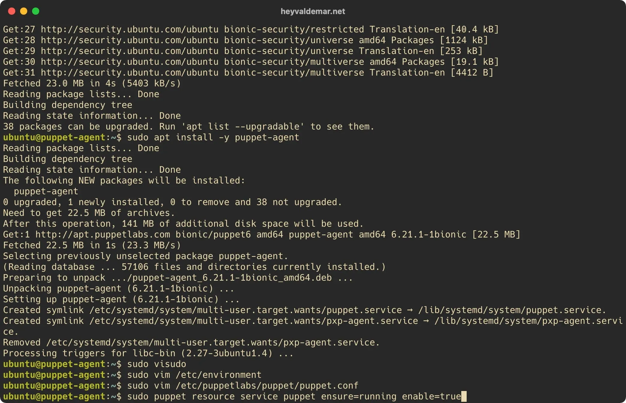 Install Foreman on Ubuntu Server - Step 49