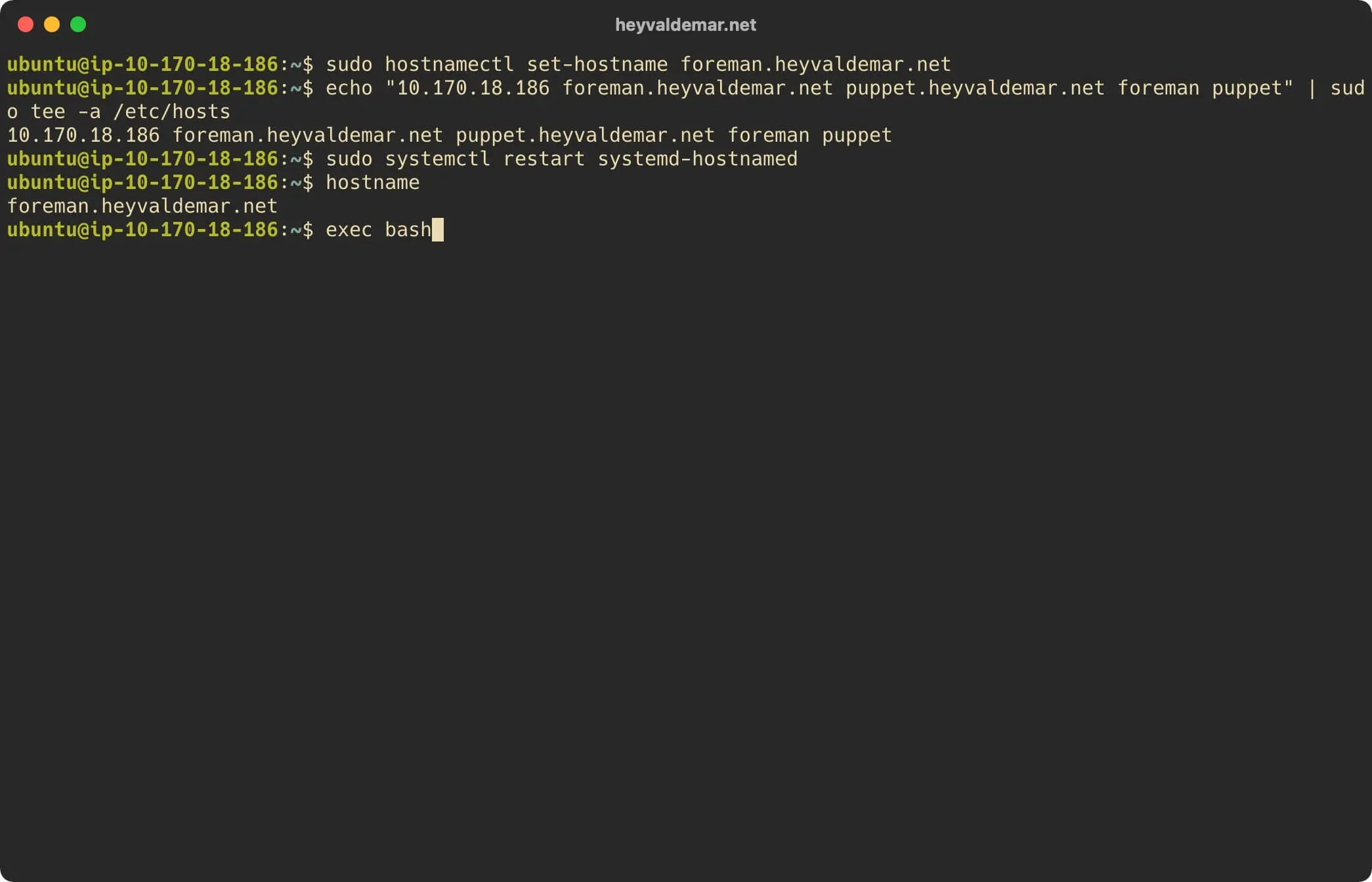 Install Foreman on Ubuntu Server - Step 5