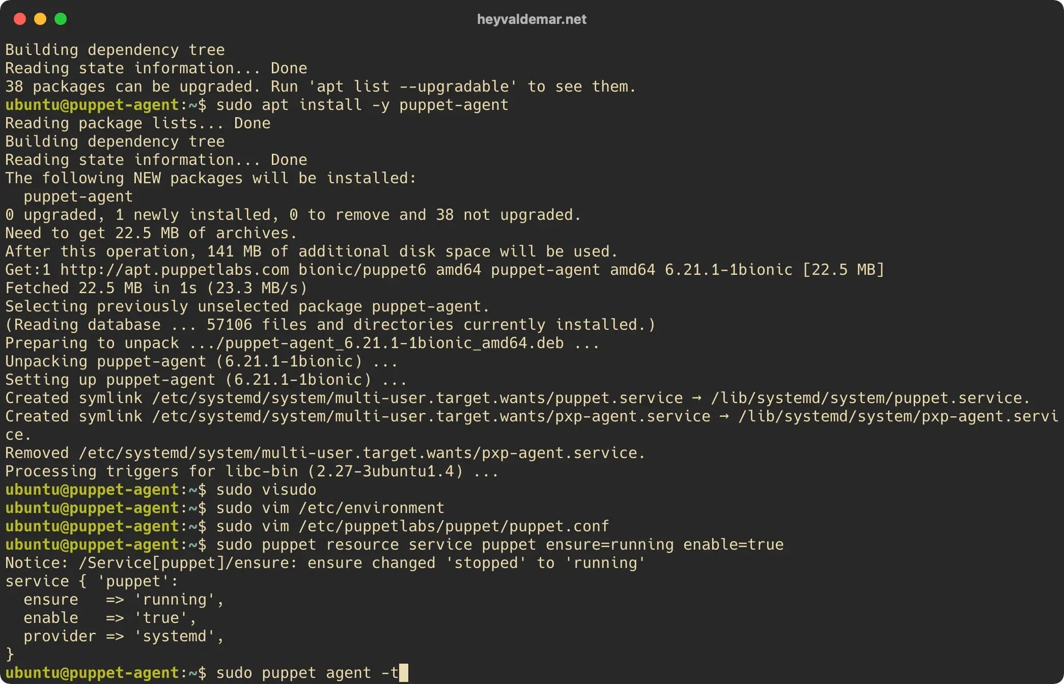 Install Foreman on Ubuntu Server - Step 57