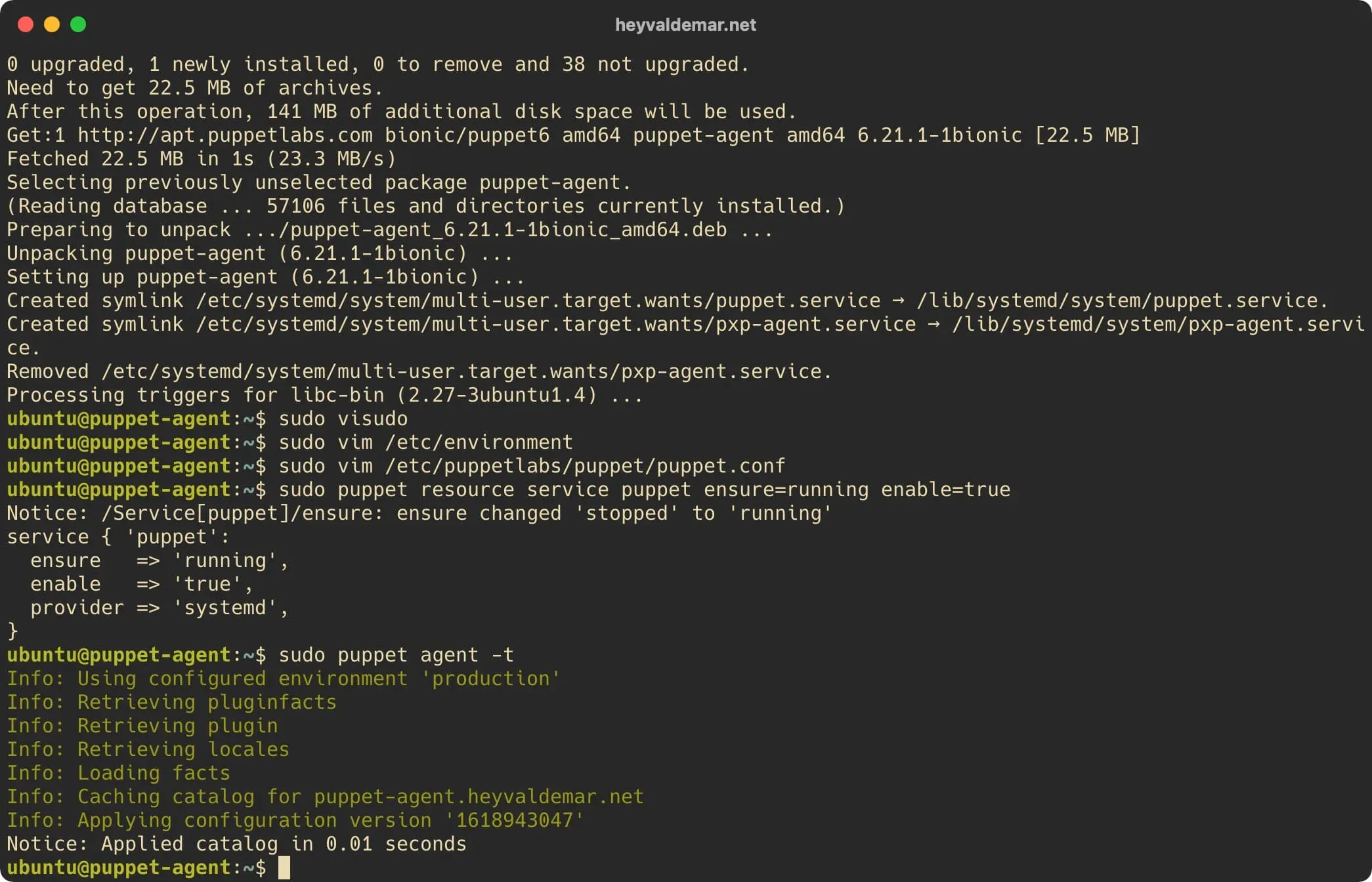 Install Foreman on Ubuntu Server - Step 58
