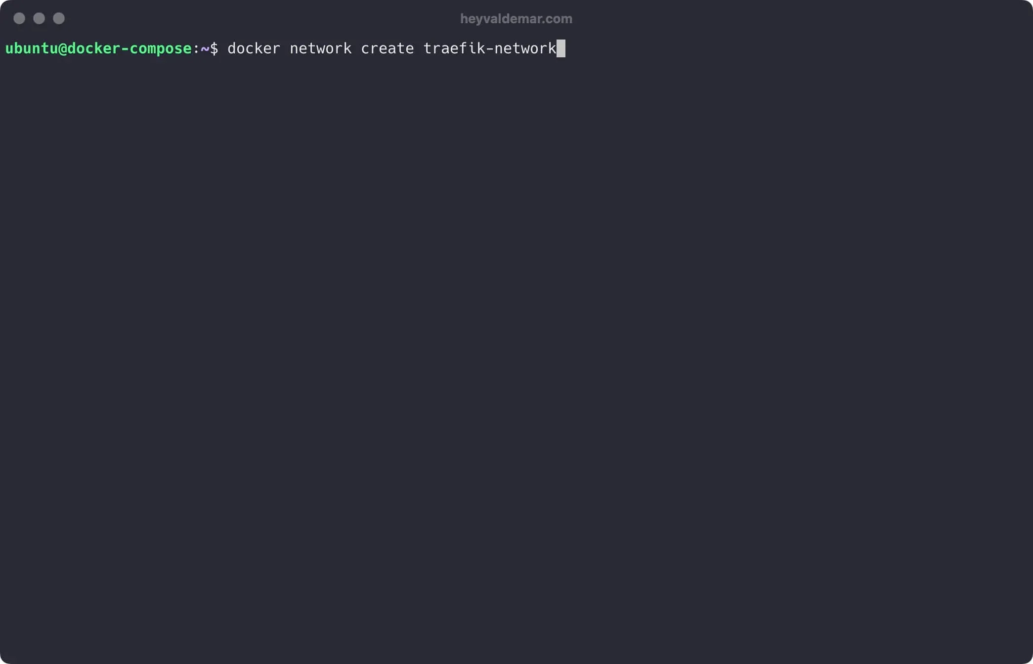 Install Gitea Using Docker Compose - Step 1
