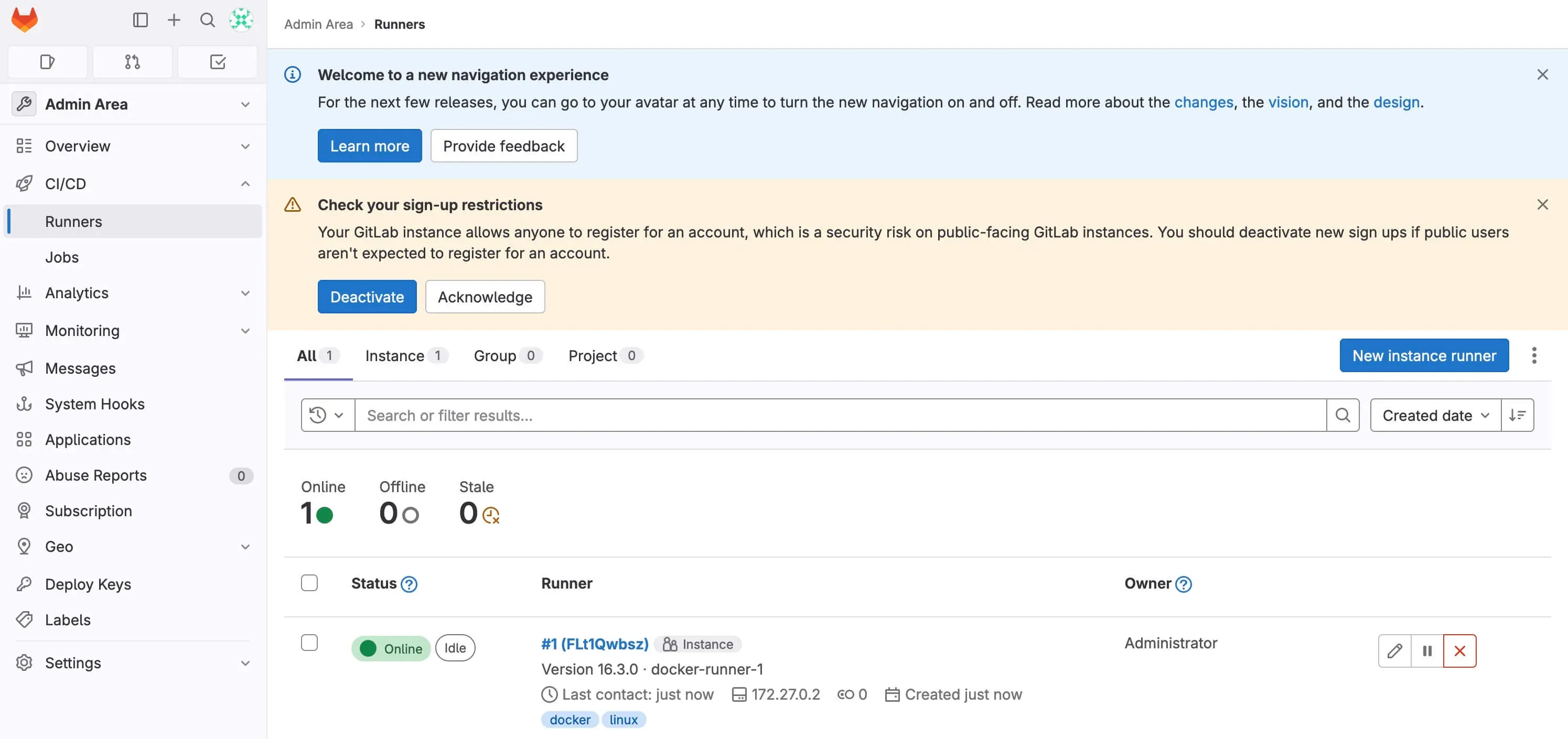 Install GitLab Using Docker Compose - Step 13