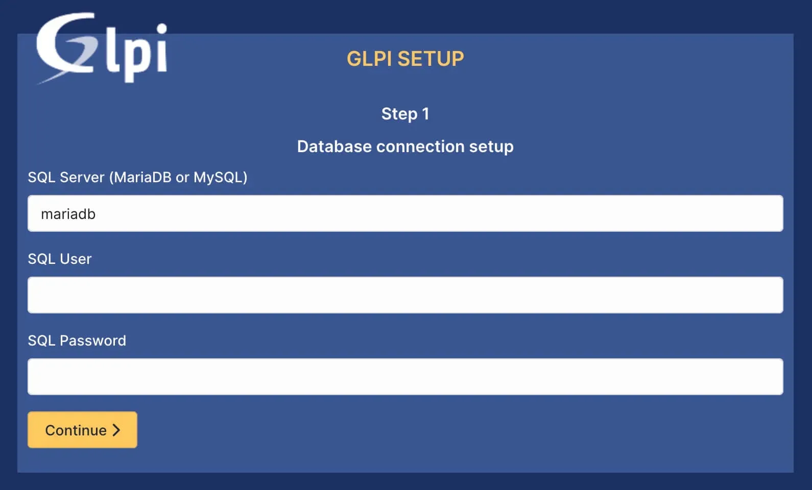 Install GLPI Using Docker Compose - Step 10