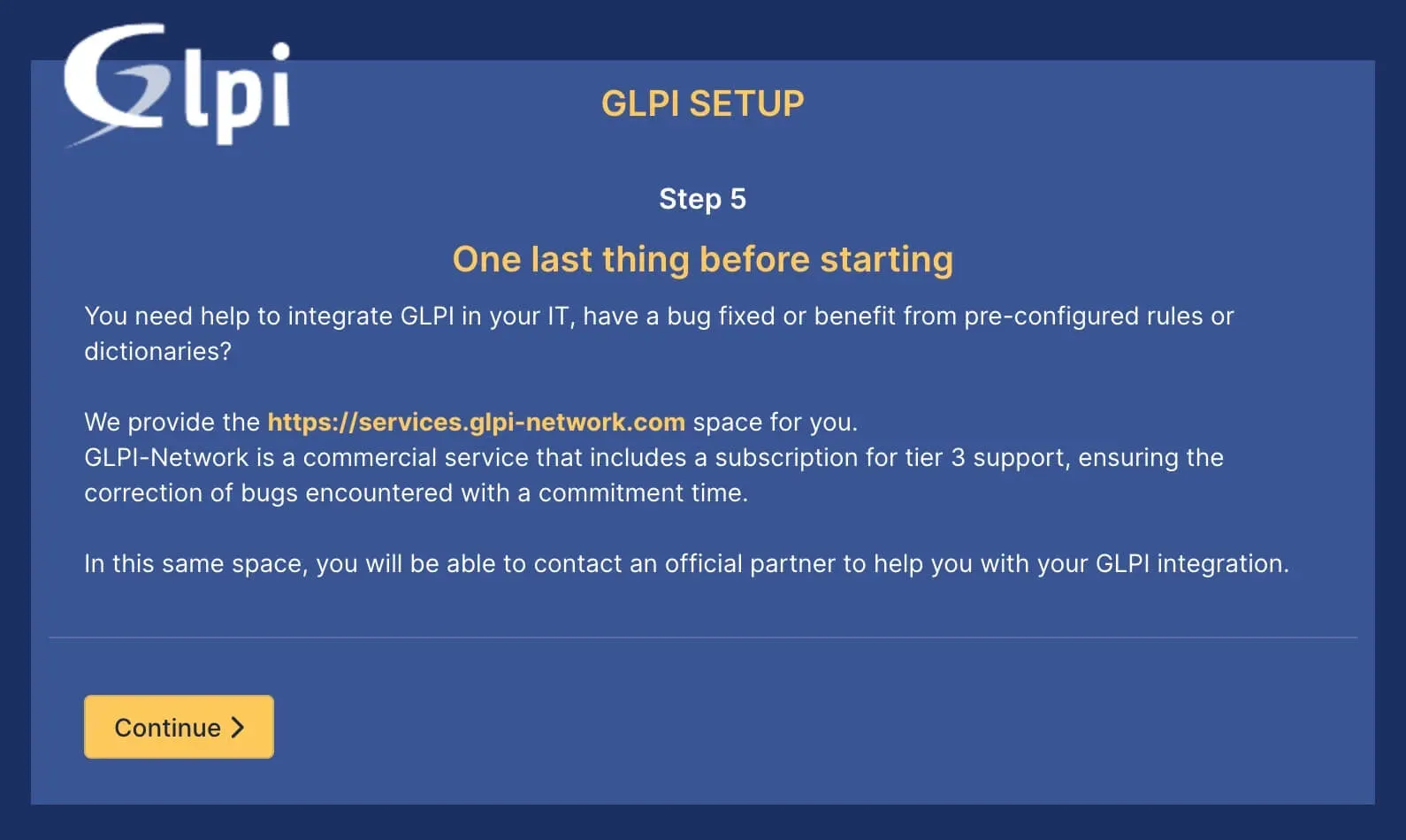 Install GLPI Using Docker Compose - Step 14