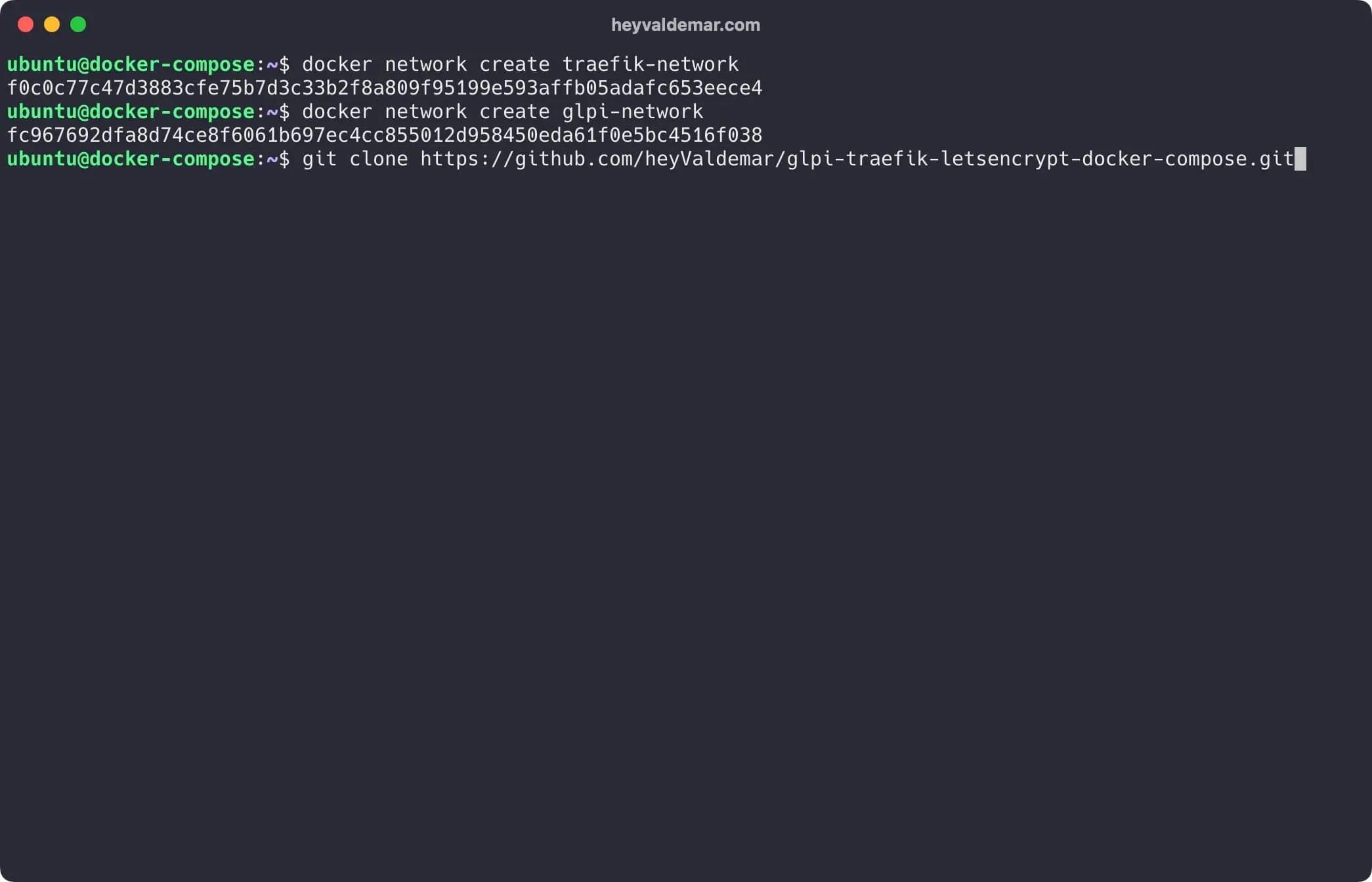 Install GLPI Using Docker Compose - Step 3
