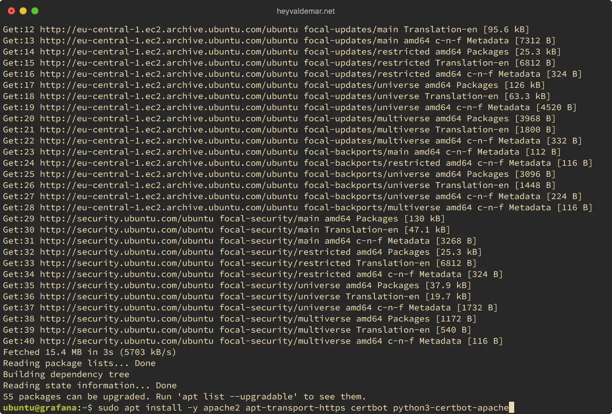 Install Grafana on Ubuntu Server - Step 2