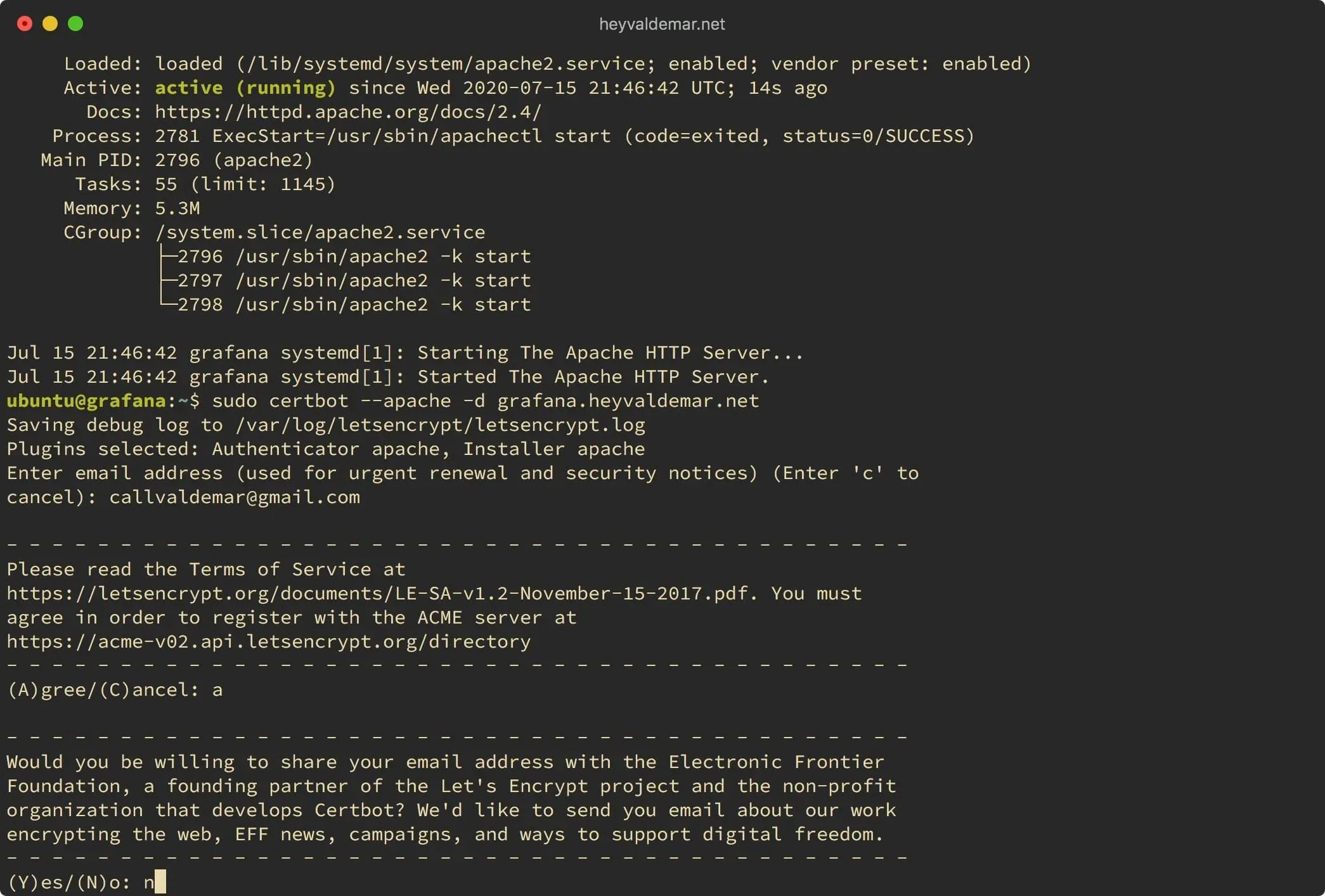 Install Grafana on Ubuntu Server - Step 20