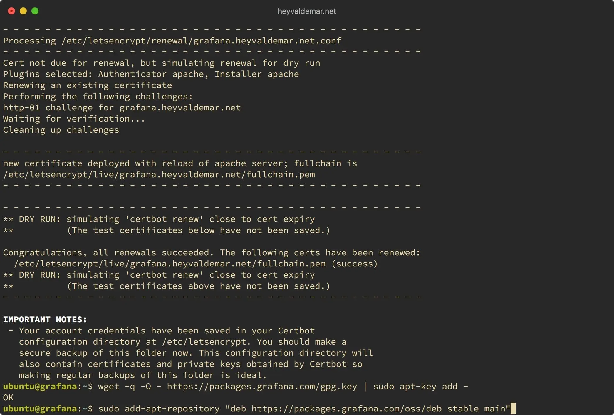 Install Grafana on Ubuntu Server - Step 24