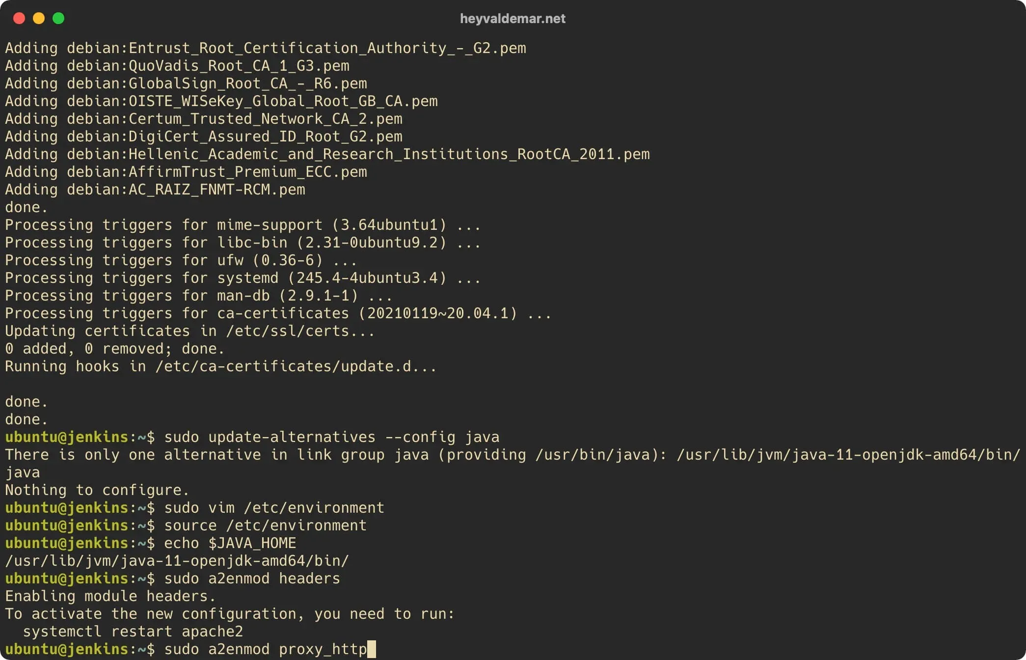 Install Jenkins on Ubuntu Server - Step 10