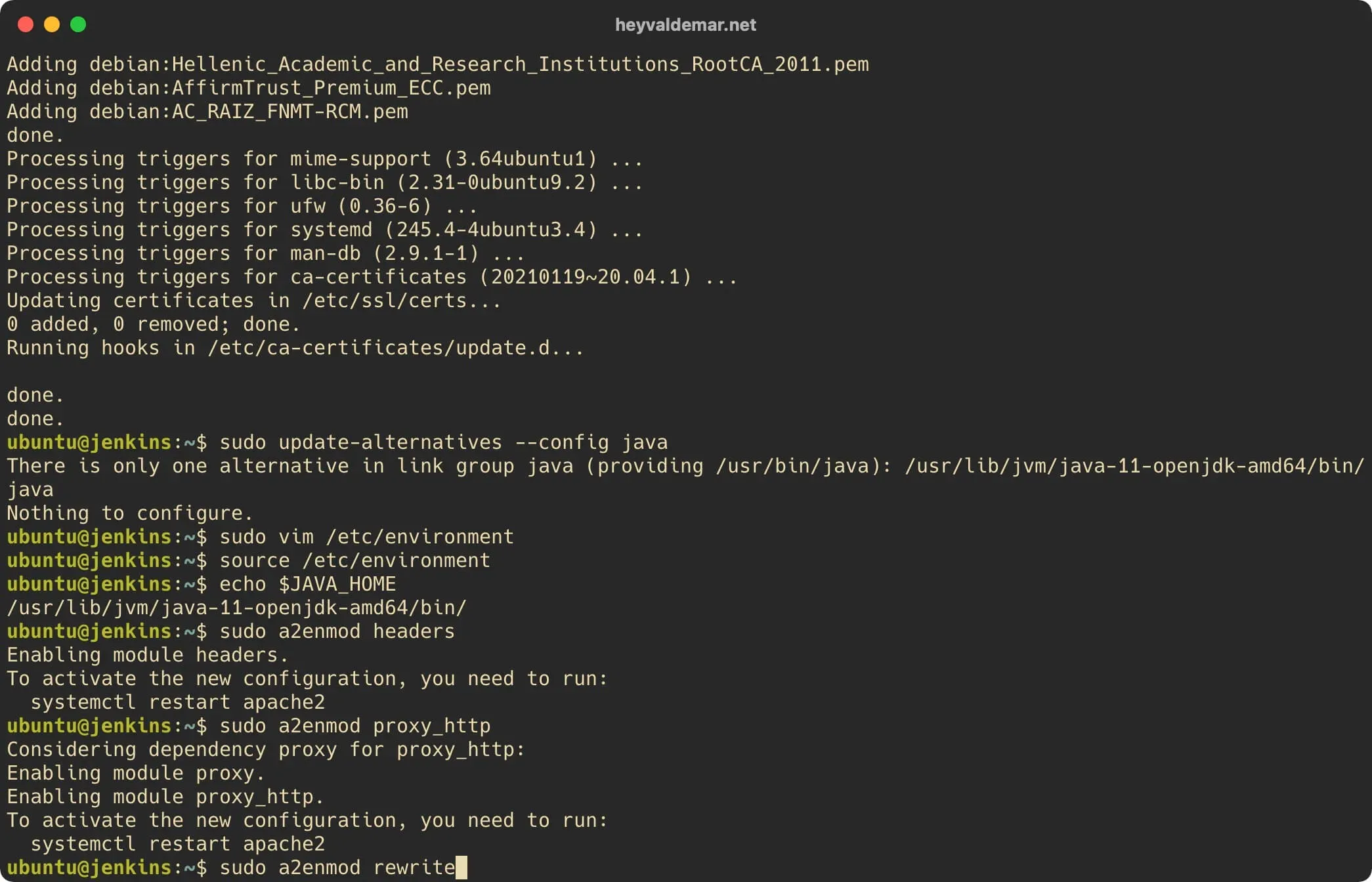 Install Jenkins on Ubuntu Server - Step 11