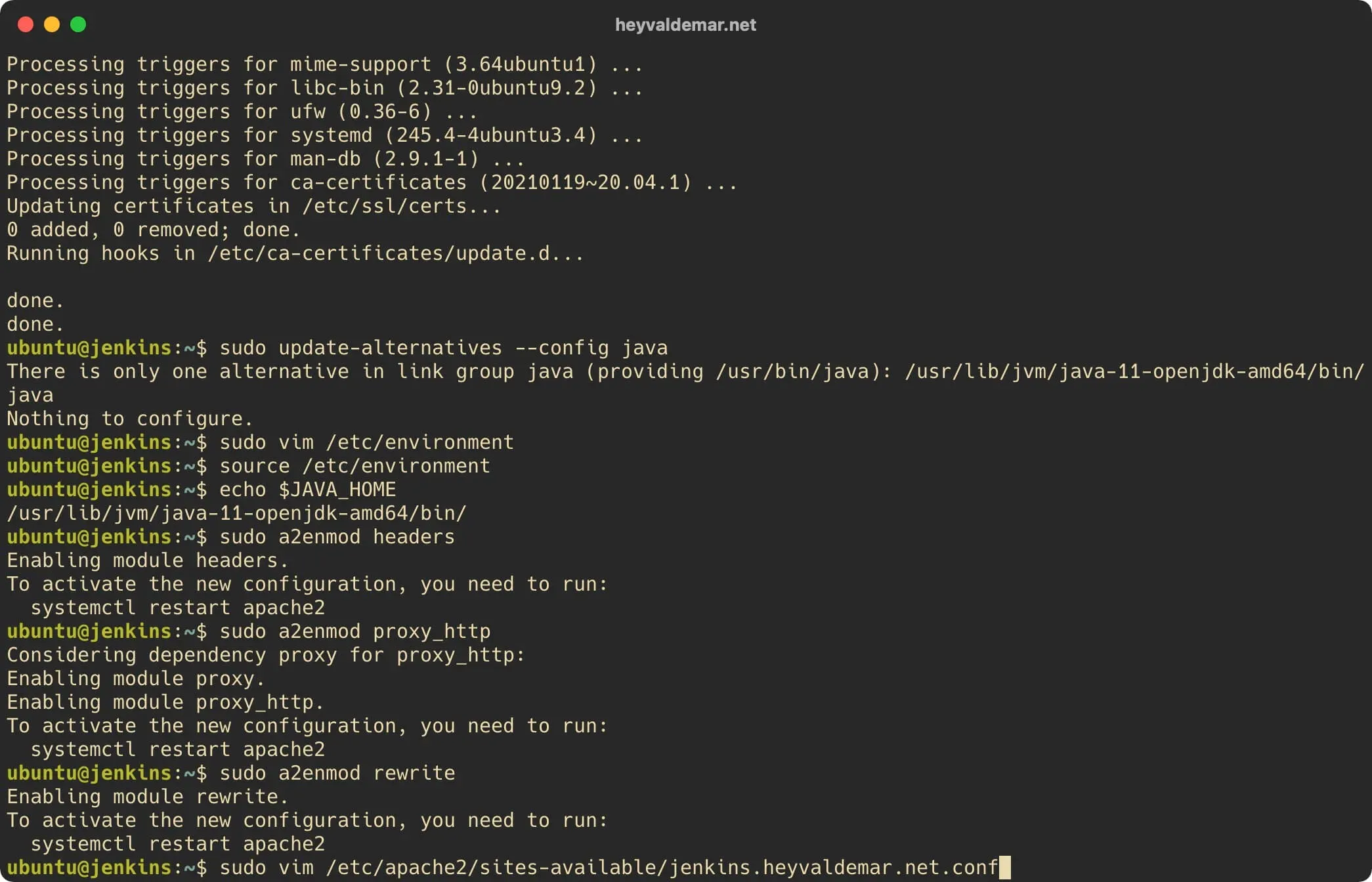 Install Jenkins on Ubuntu Server - Step 12