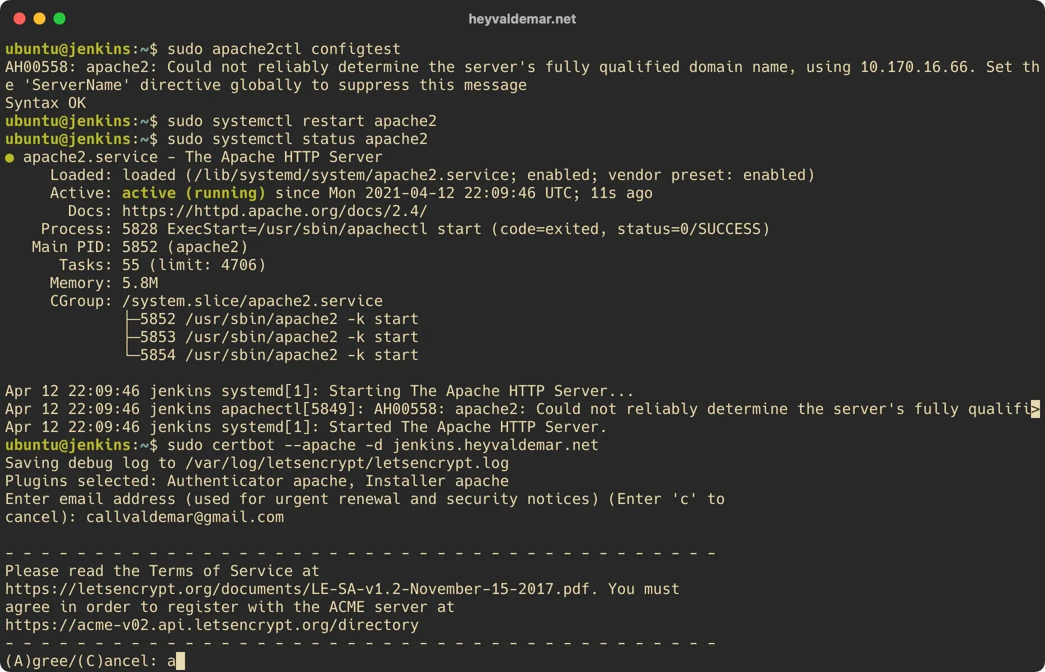 Install Jenkins on Ubuntu Server - Step 26