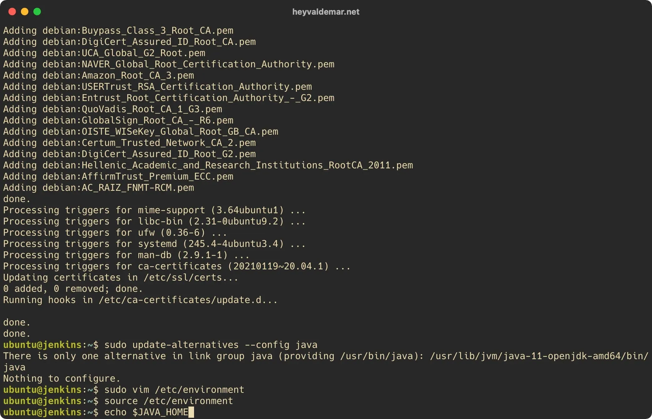 Install Jenkins on Ubuntu Server - Step 8