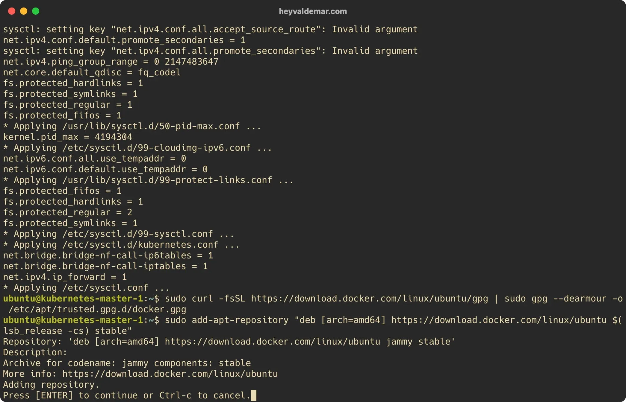Install Kubernetes on Ubuntu Server 22.04 LTS - Step 16