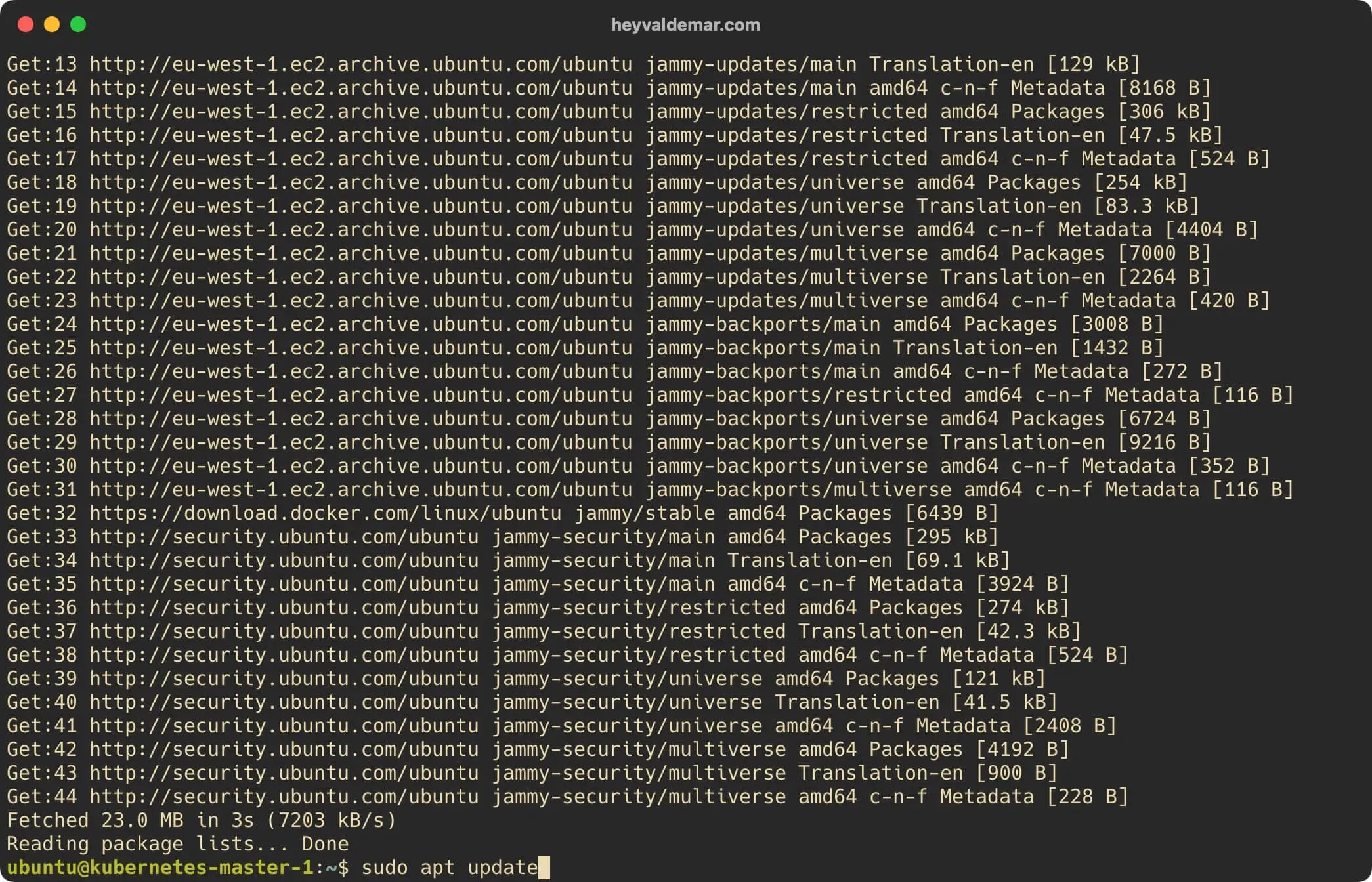 Install Kubernetes on Ubuntu Server 22.04 LTS - Step 17