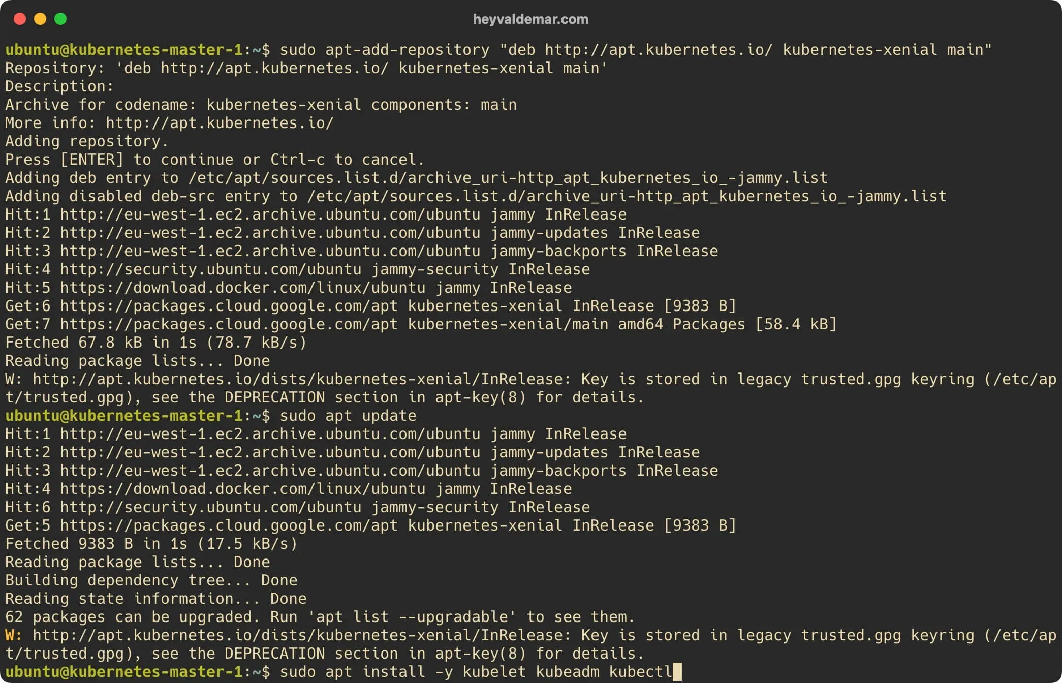 Install Kubernetes on Ubuntu Server 22.04 LTS - Step 27