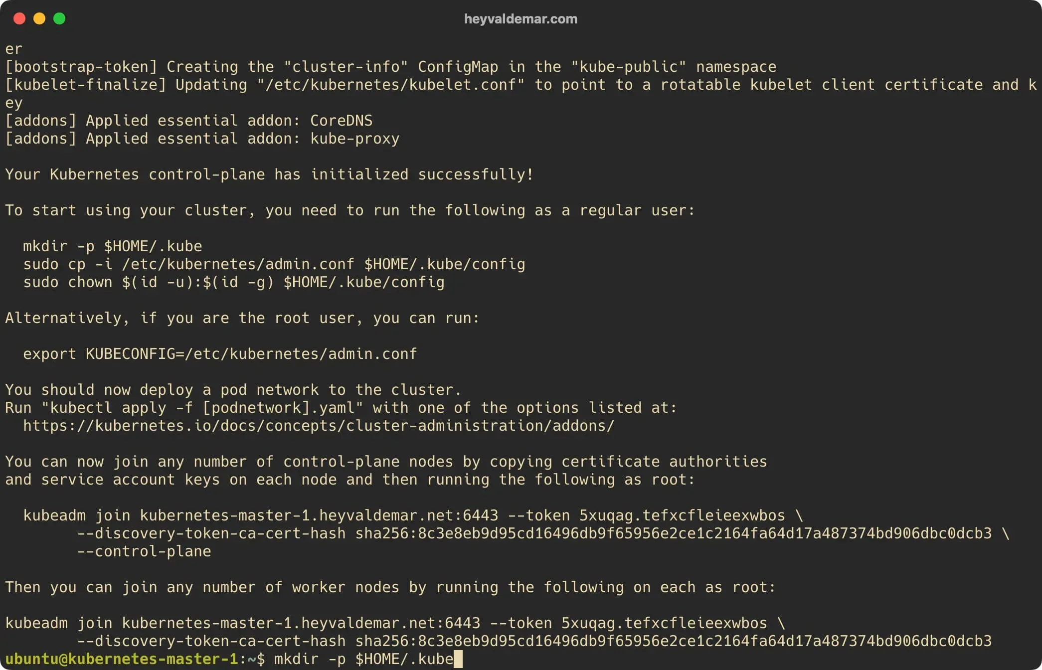Install Kubernetes on Ubuntu Server 22.04 LTS - Step 30