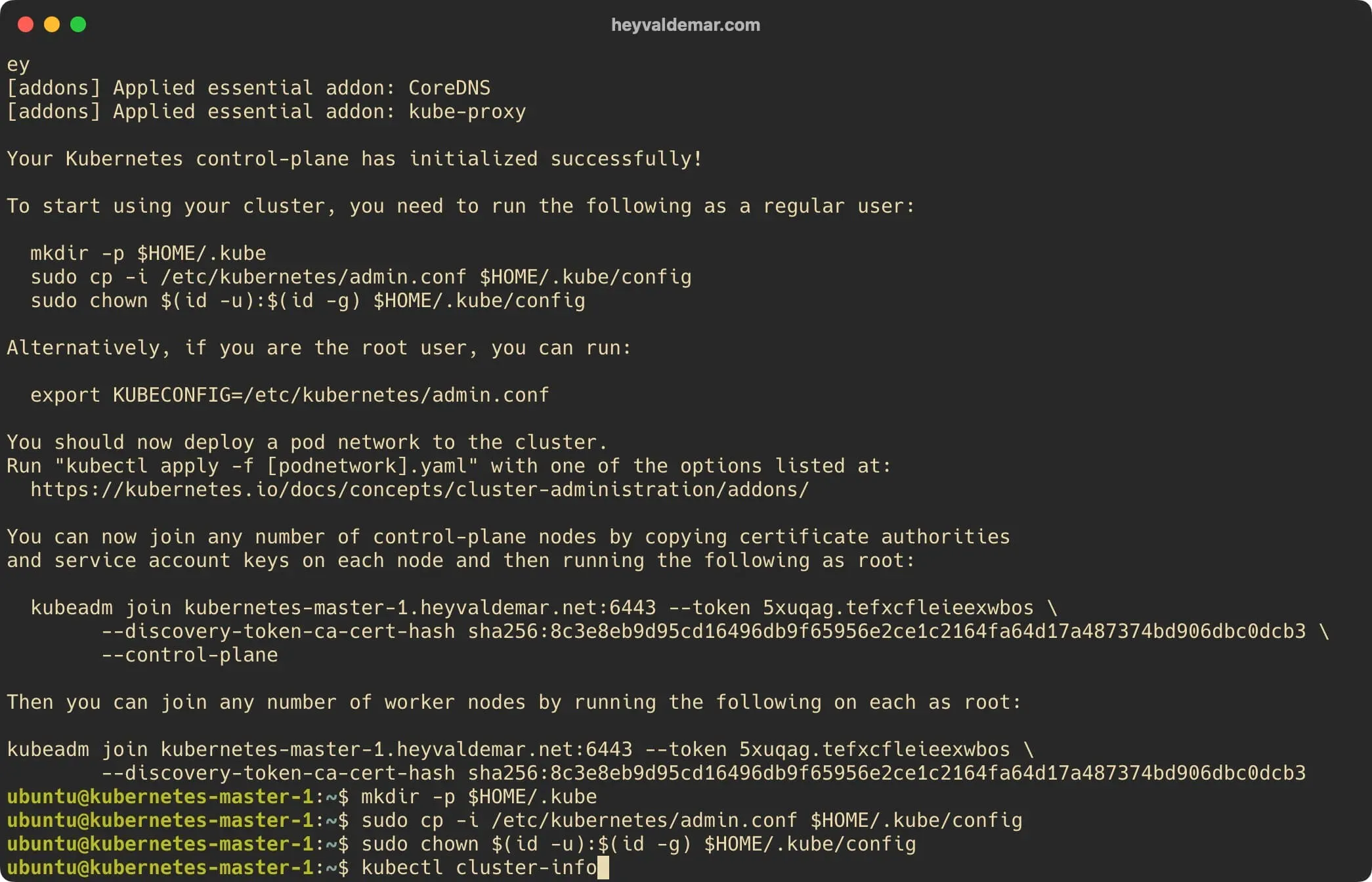 Install Kubernetes on Ubuntu Server 22.04 LTS - Step 33