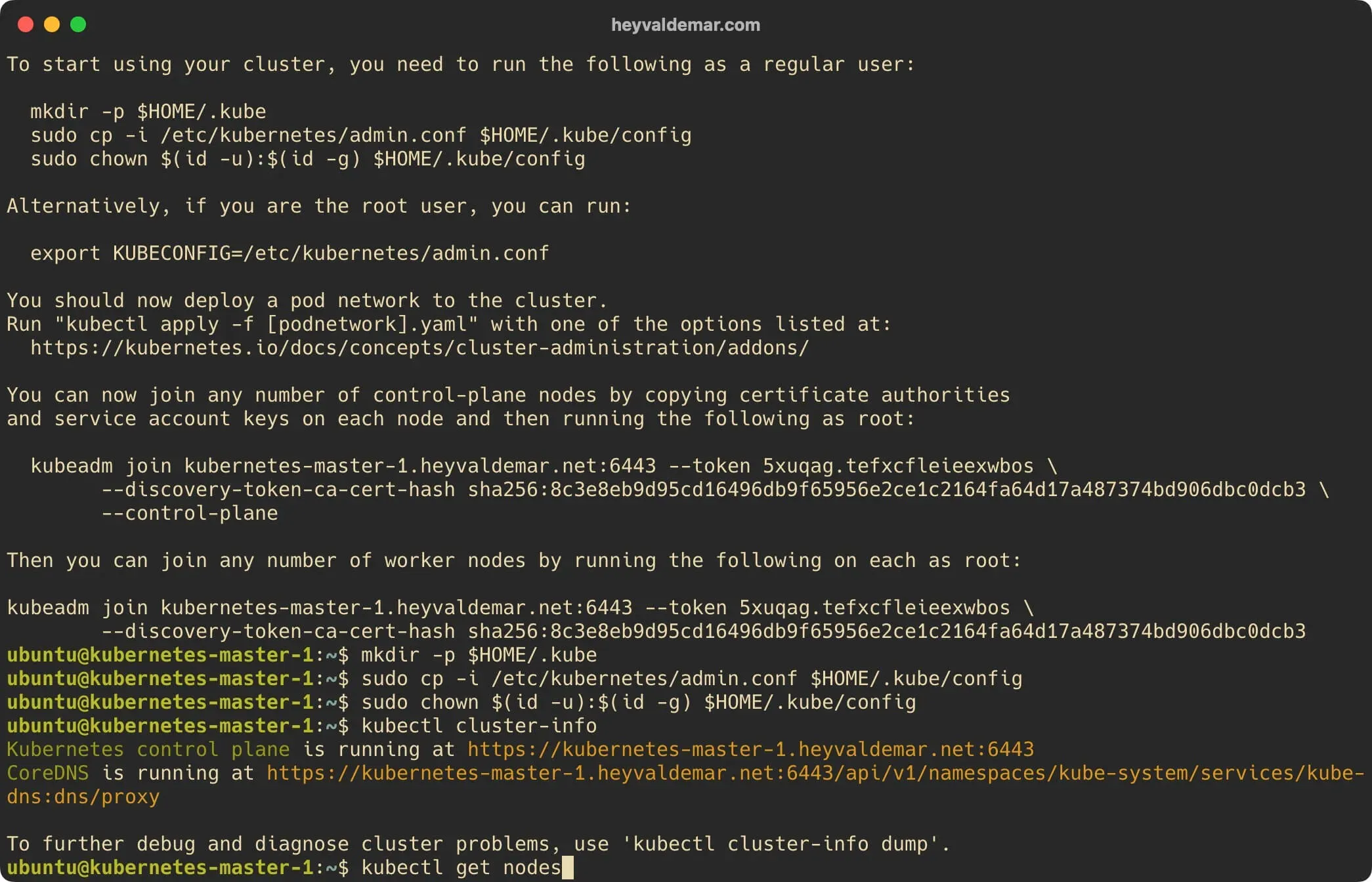 Install Kubernetes on Ubuntu Server 22.04 LTS - Step 34