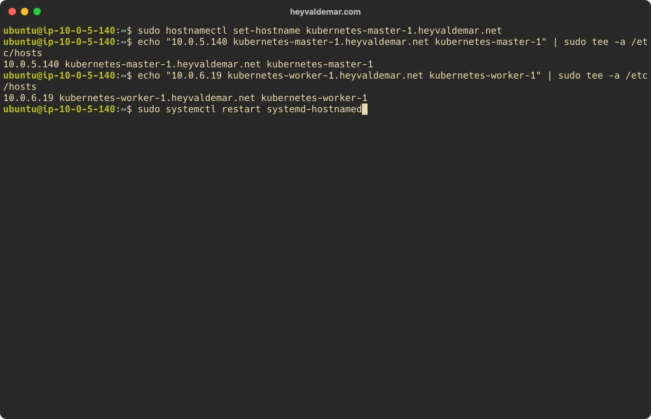 Install Kubernetes on Ubuntu Server 22.04 LTS - Step 4