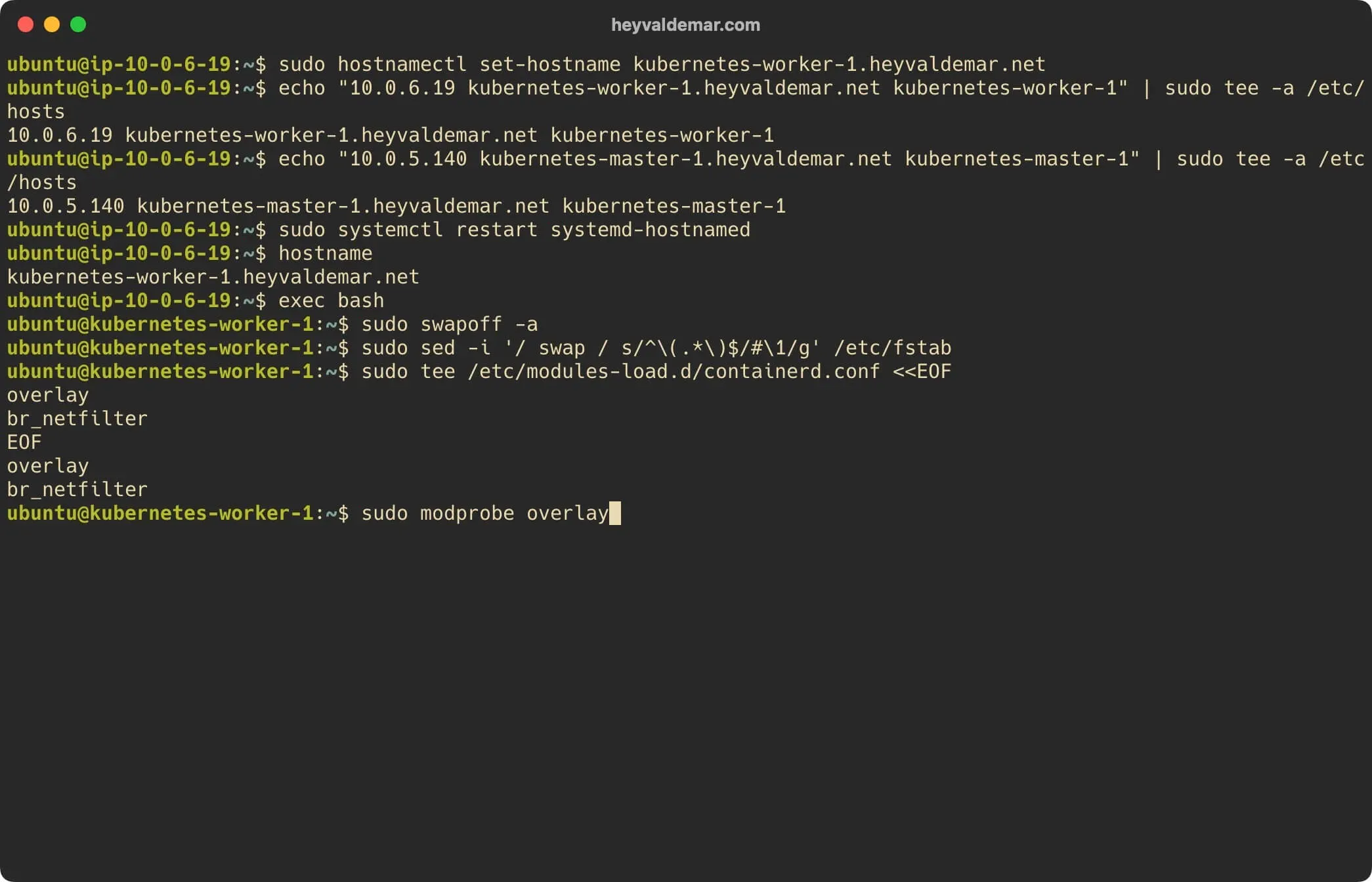 Install Kubernetes on Ubuntu Server 22.04 LTS - Step 44