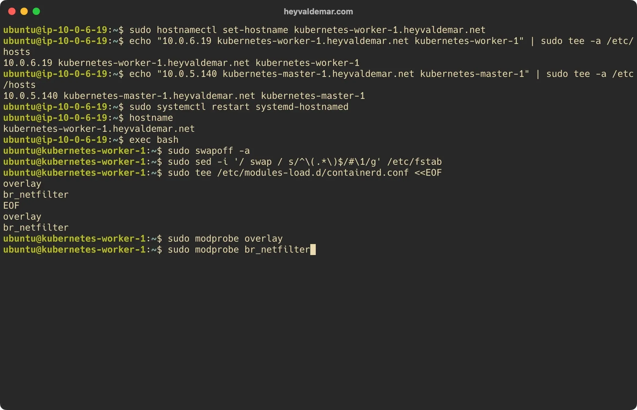 Install Kubernetes on Ubuntu Server 22.04 LTS - Step 45