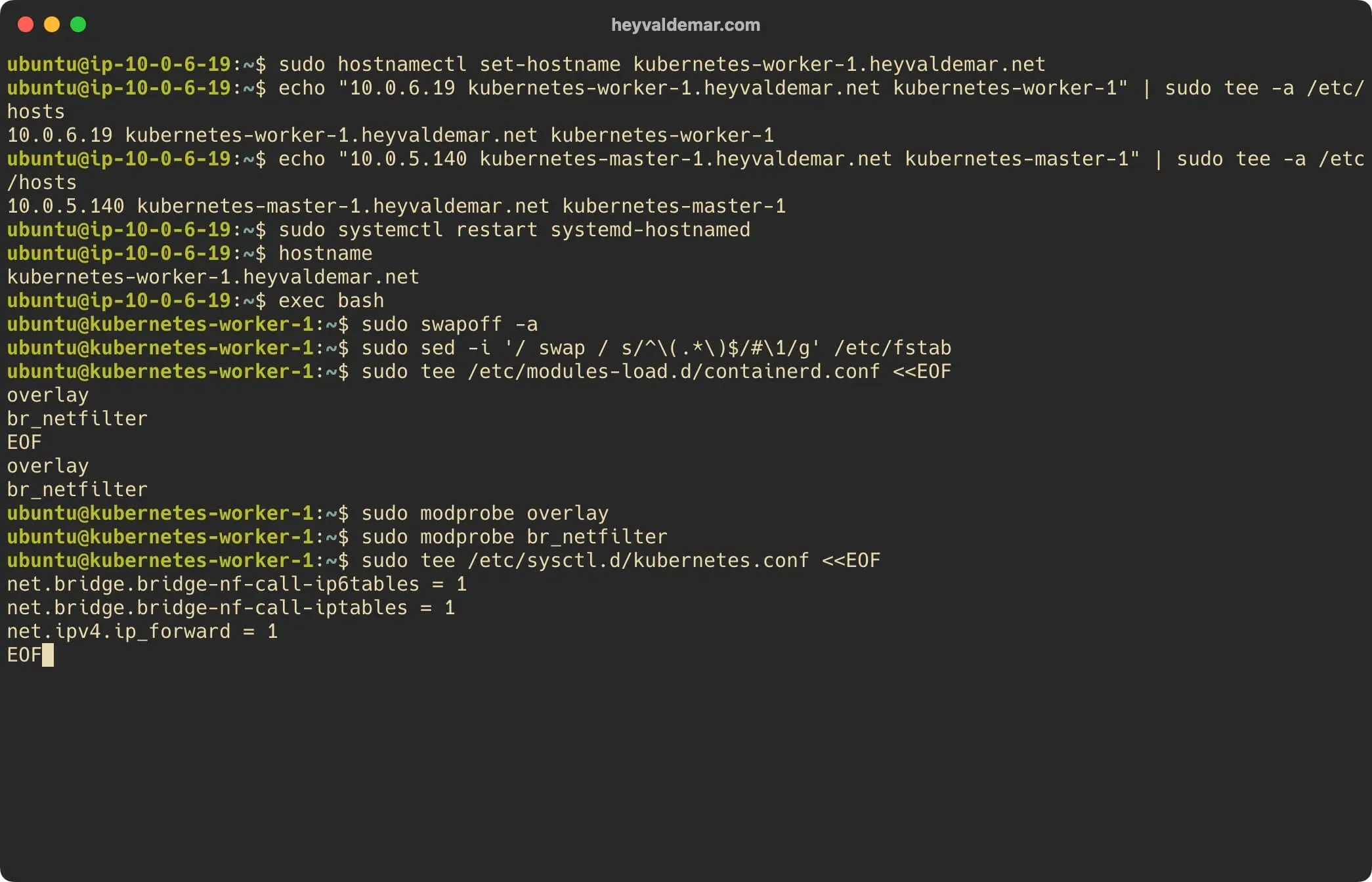Install Kubernetes on Ubuntu Server 22.04 LTS - Step 46