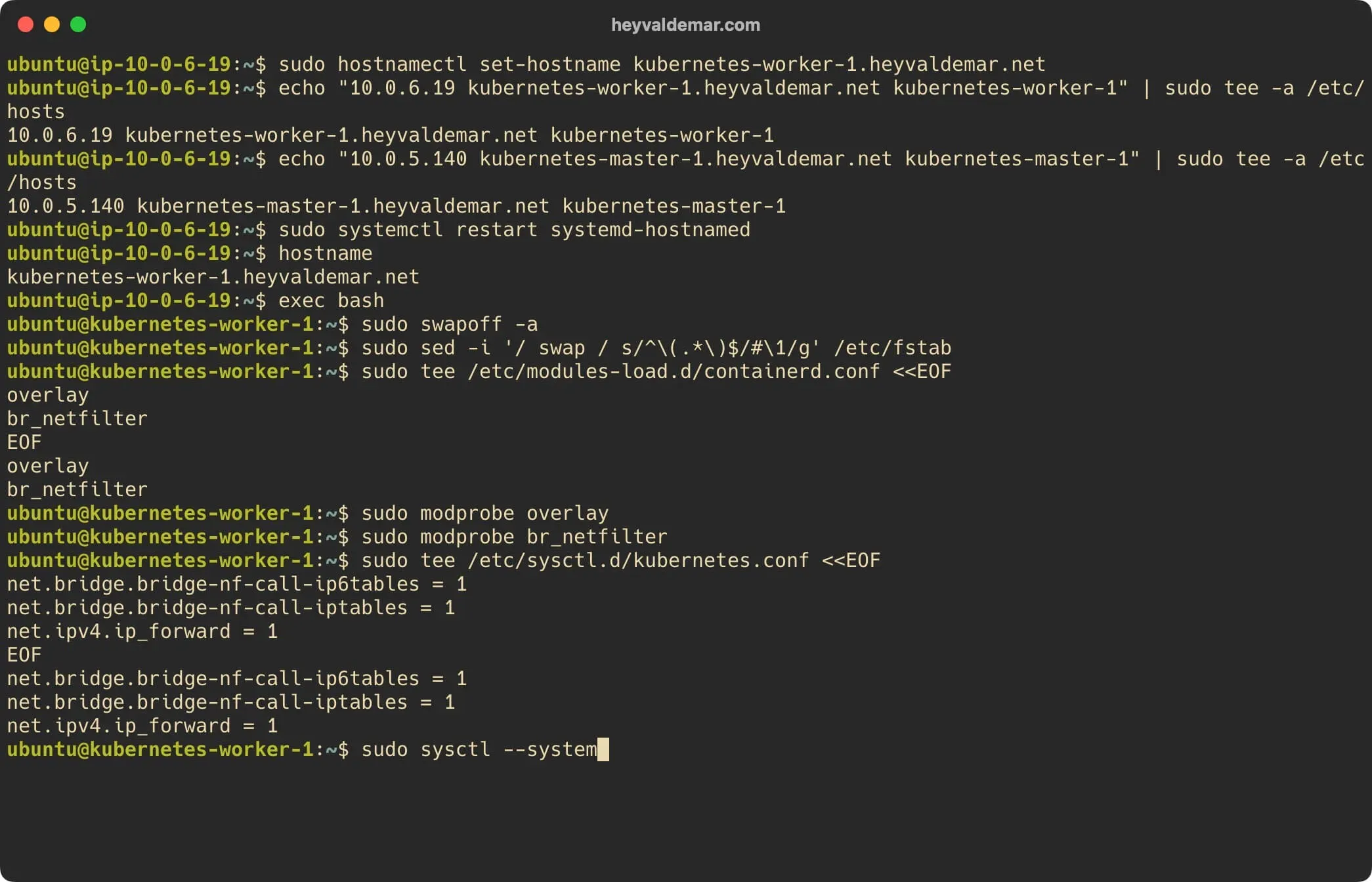 Install Kubernetes on Ubuntu Server 22.04 LTS - Step 47