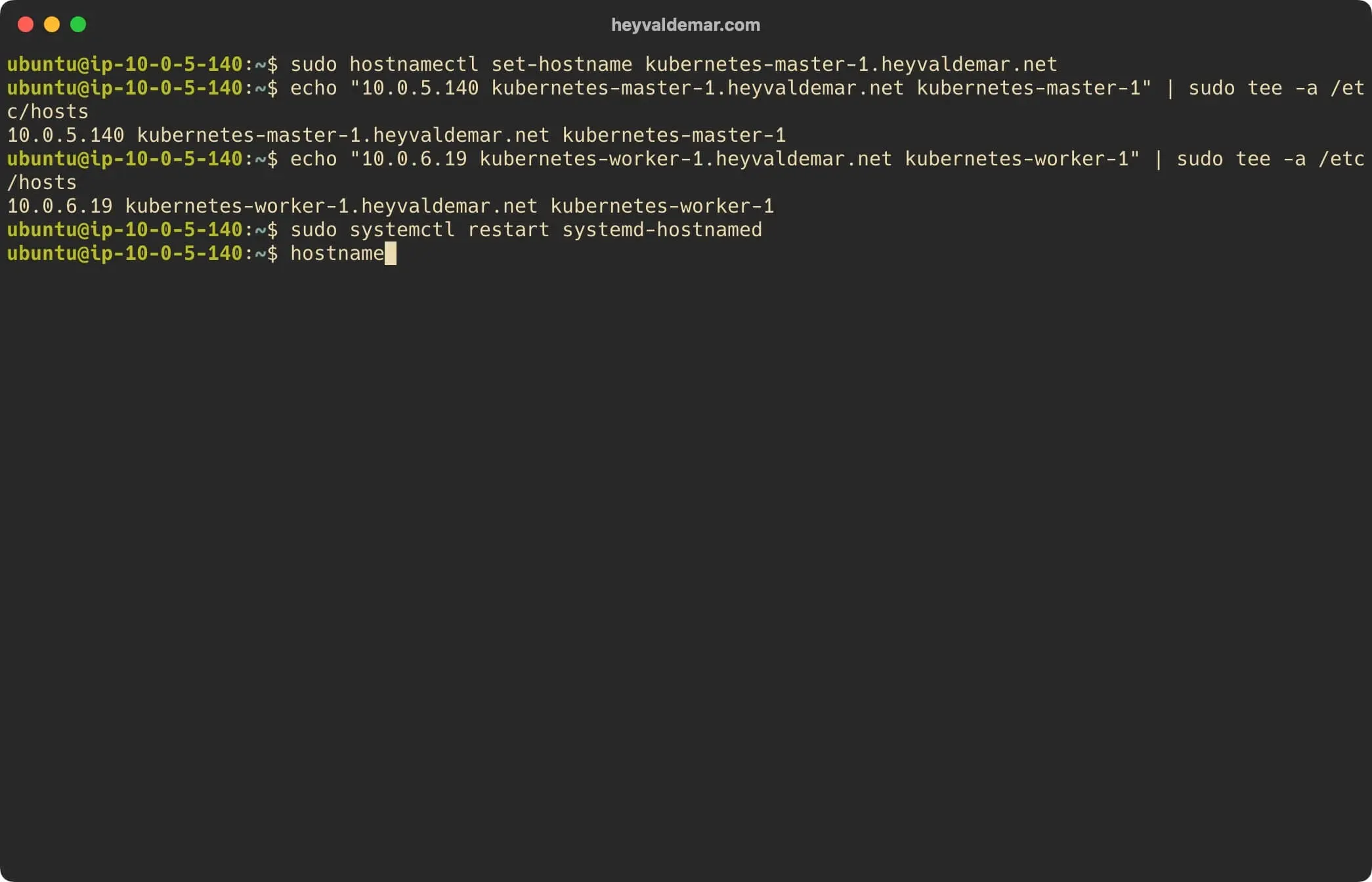 Install Kubernetes on Ubuntu Server 22.04 LTS - Step 5