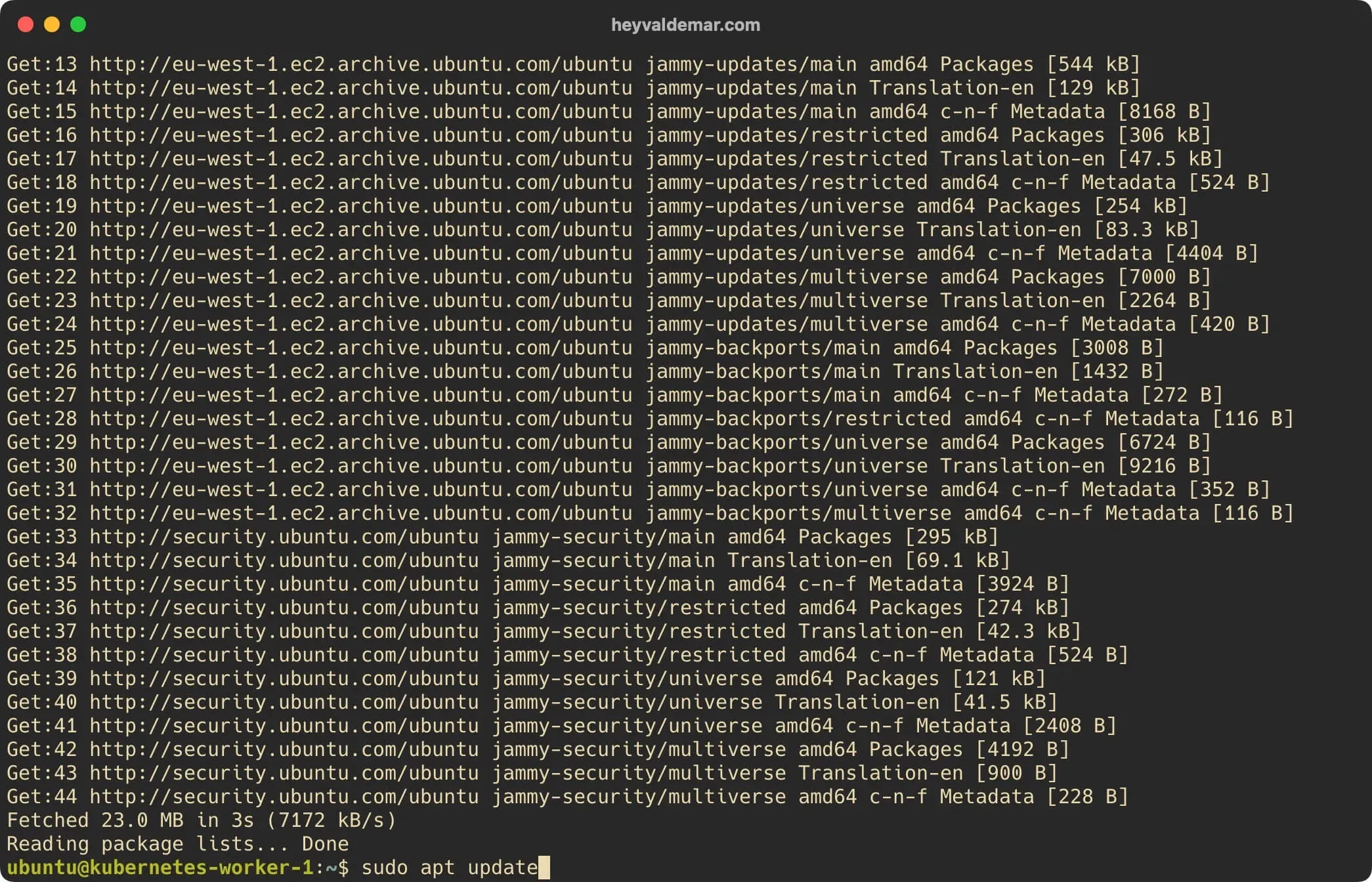 Install Kubernetes on Ubuntu Server 22.04 LTS - Step 51