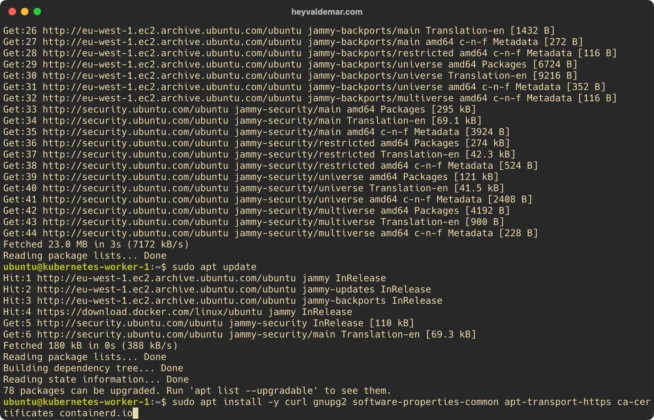 Install Kubernetes on Ubuntu Server 22.04 LTS - Step 52