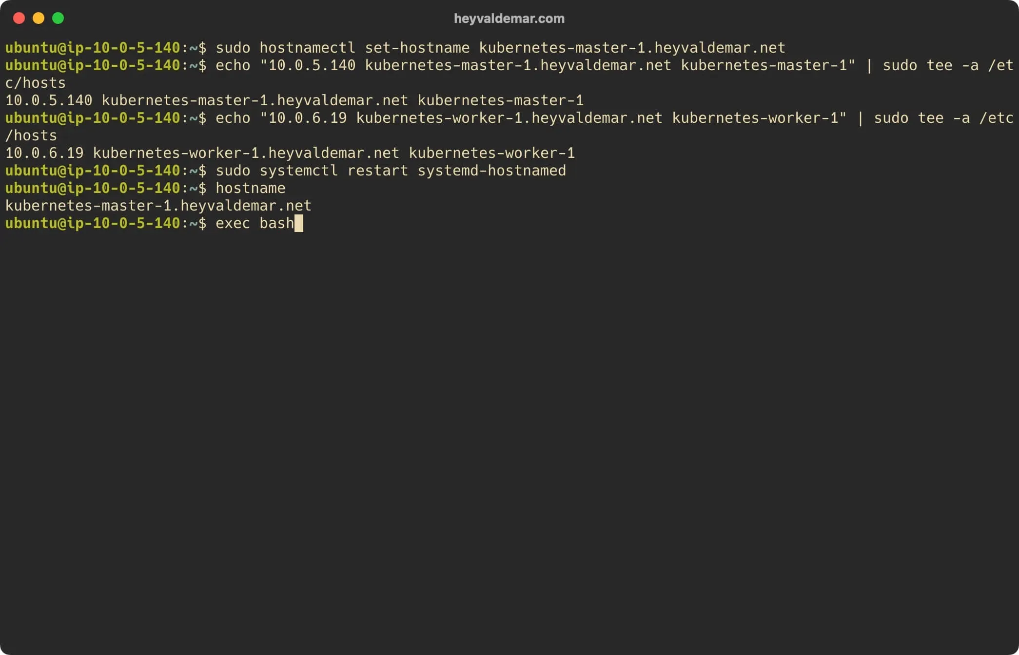 Install Kubernetes on Ubuntu Server 22.04 LTS - Step 6