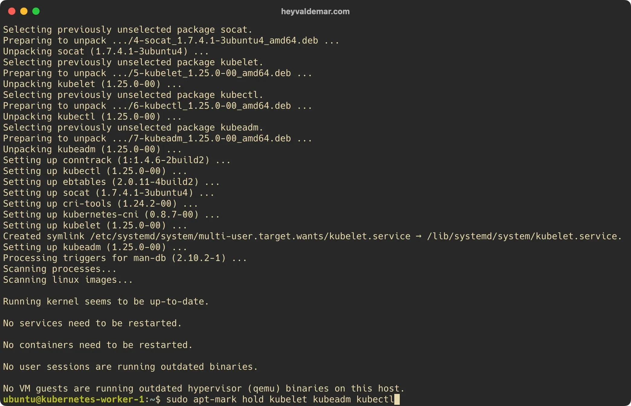 Install Kubernetes on Ubuntu Server 22.04 LTS - Step 62