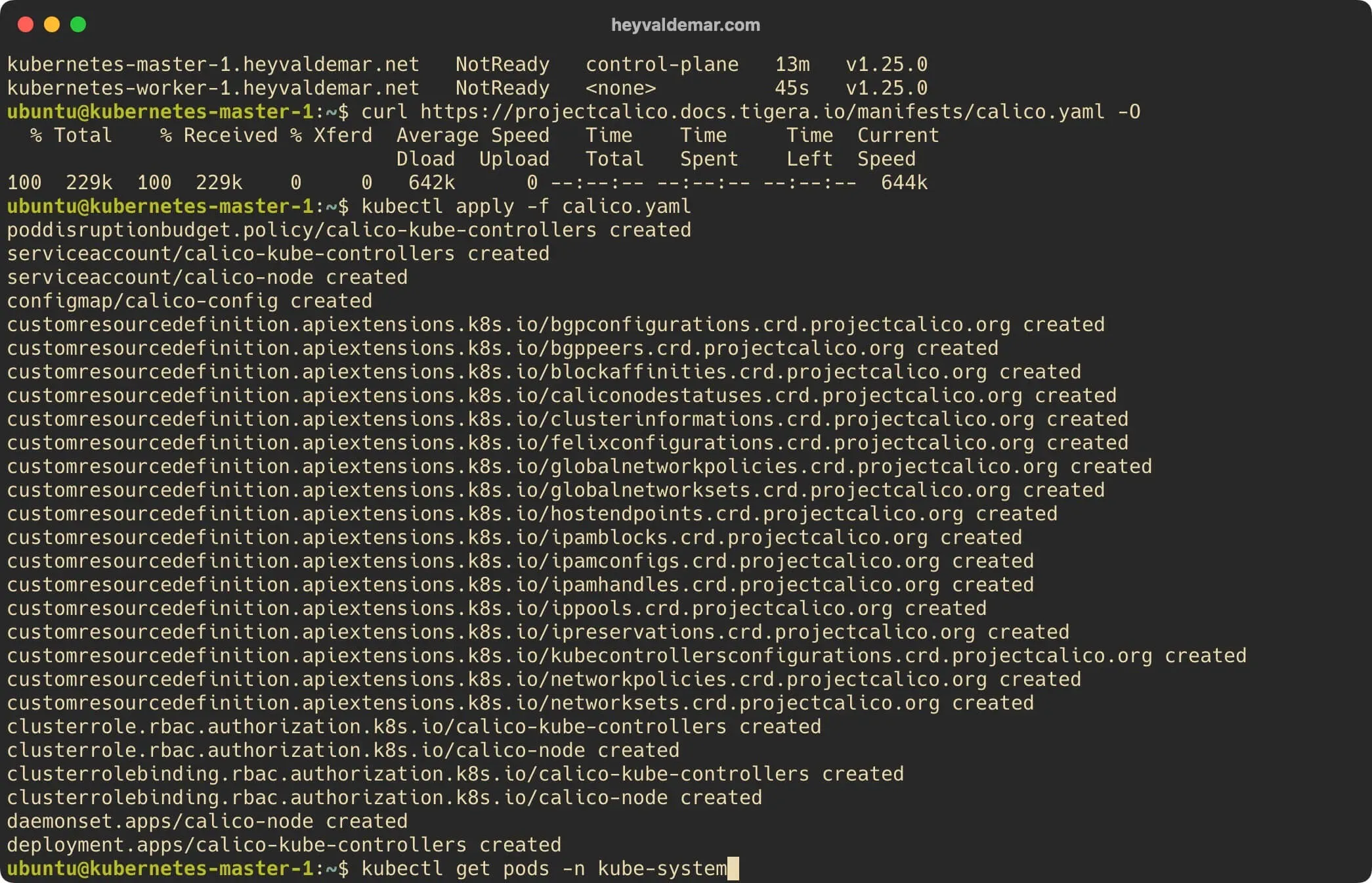 Install Kubernetes on Ubuntu Server 22.04 LTS - Step 68
