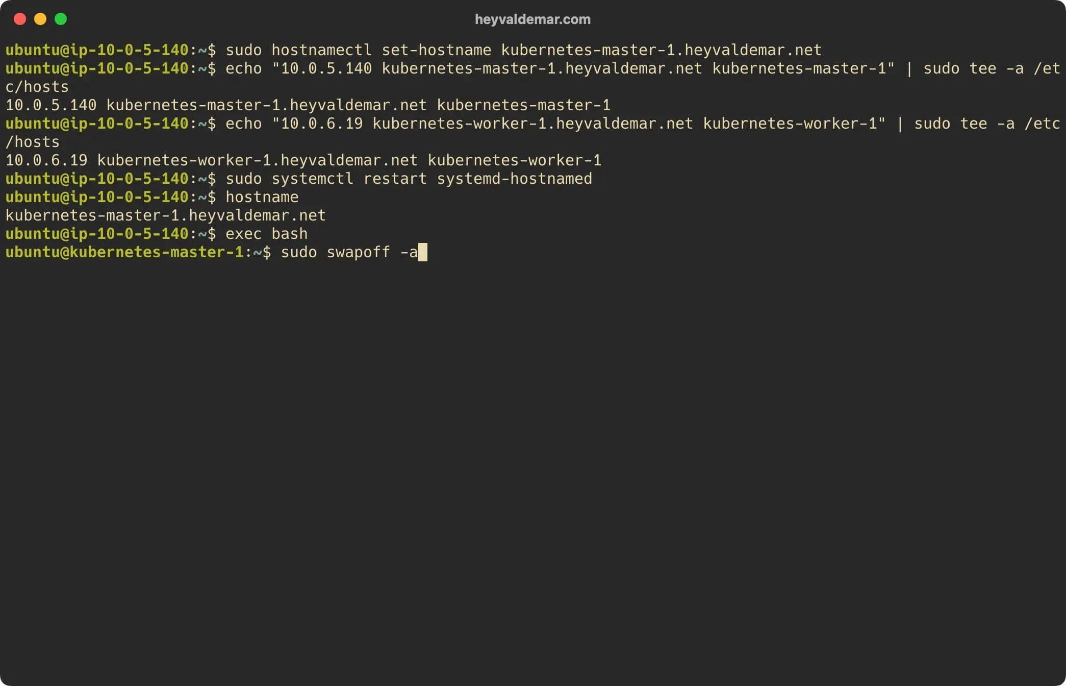 Install Kubernetes on Ubuntu Server 22.04 LTS - Step 7
