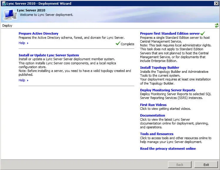 Install Lync Server 2010 - Step 111