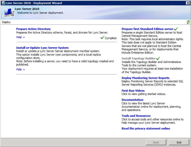 Install Lync Server 2010 - Step 112