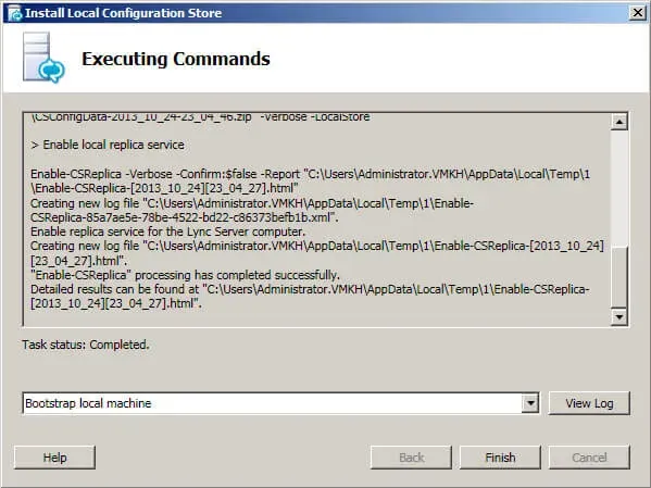 Install Lync Server 2010 - Step 147