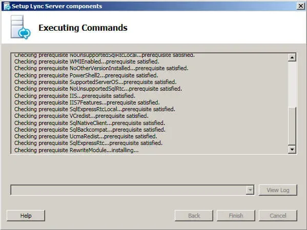 Install Lync Server 2010 - Step 150