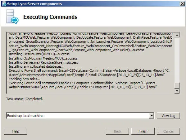Install Lync Server 2010 - Step 151