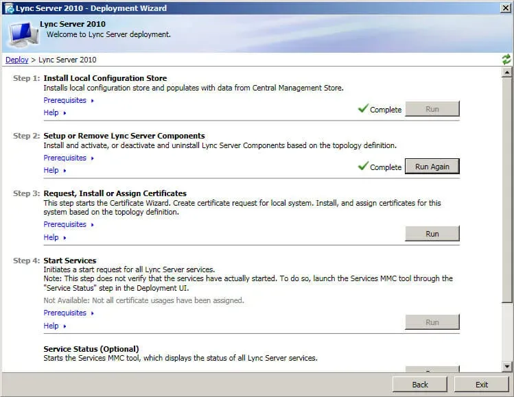 Install Lync Server 2010 - Step 152
