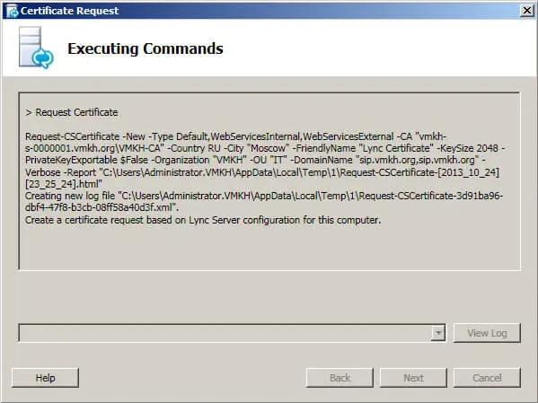 Install Lync Server 2010 - Step 165